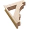 Ekena Millwork 7 1/2-in W x 28-in D x 36-in H Balboa Block Rough Cedar Woodgrain TimberThane Outlooker, Primed Tan OUTUR075X28X36BOA44RCPR - alternate 6